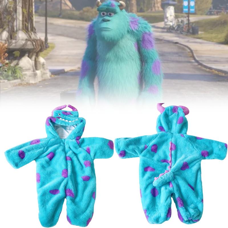 Baby Monsters Onesie University Sullivan Cosplay Costume Zipper Outfit Halloween