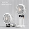 2026 New 1800mAh Portable Fan Rechargeable 90° Foldable Fan Mini Air Conditioner Small Fan Air Cooler with LED Digital Display
