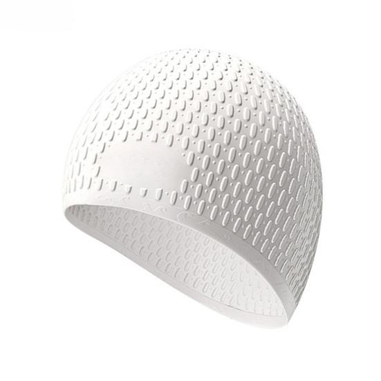 Adults Silicone Swimming Cap, Water Resistant Lightweight Swim Hat, Non-slip Elastic Men Women Bathing Cap for Swimming Pool, Beach