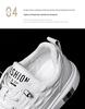 2024 Men's Breathable White Sneakers: Trendy Korean Casual Leather Shoes for Spring