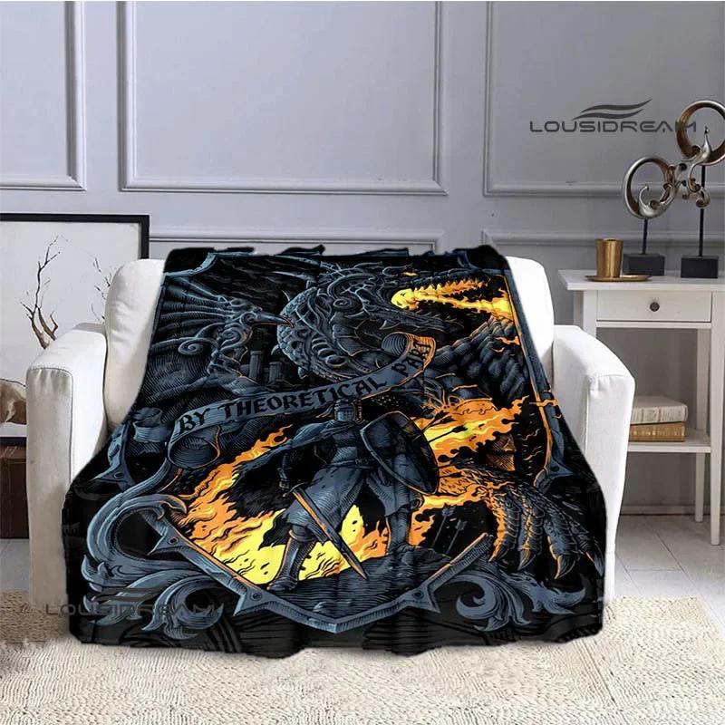 Dark Souls D Game Printed Throw Blanket  Soft Cozy for Home Travel Bed Picnic Birthday Gift