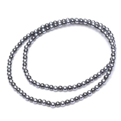 Terahertz Mineral Rubber Necklace, Magnetic Hematite, Health Accessory, Elastic Headband Necklace! Officially Tested (4mm, 50cm)