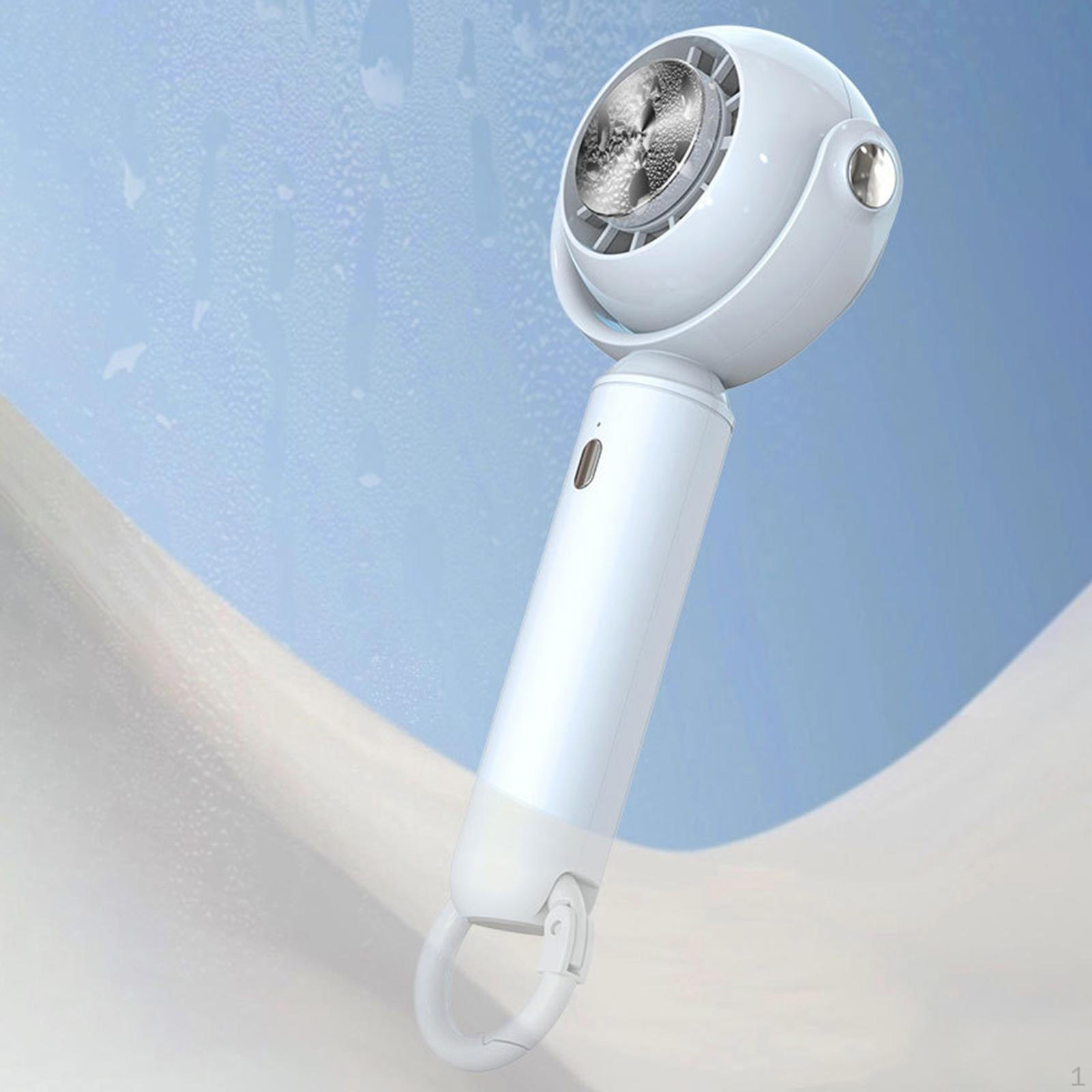Compact Handheld Fan - Portable USB Cooling Device for Office and Travel White upgraded