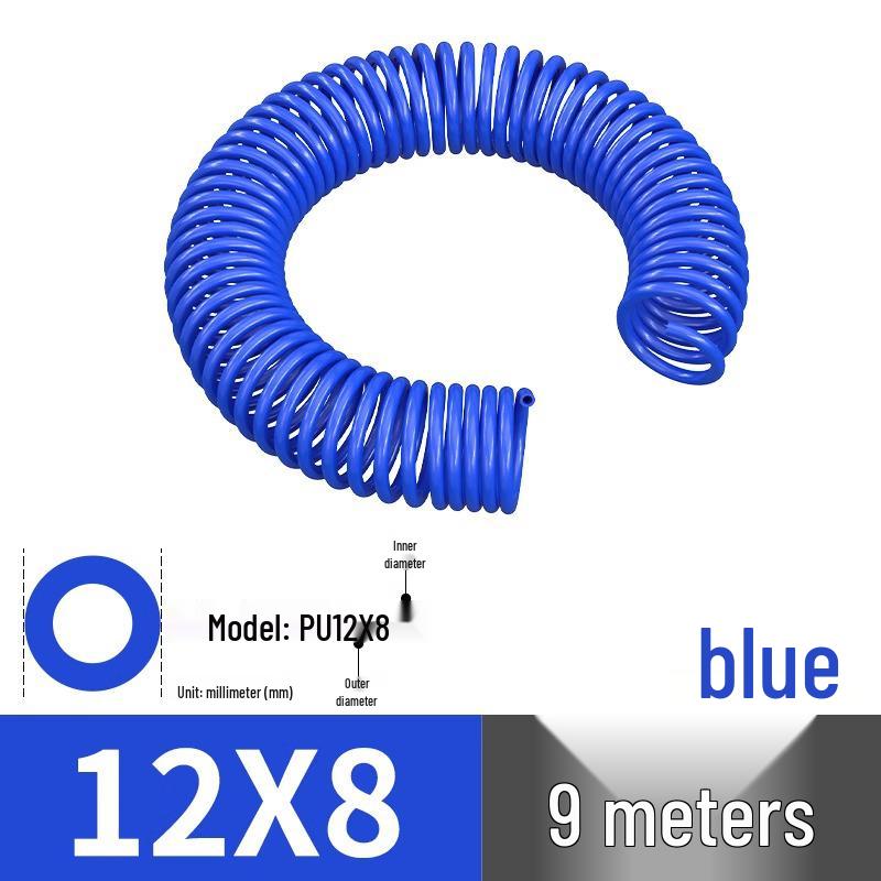 High-Pressure Retractable Air Hose with Quick Couplings