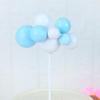Fairy Princess Birthday Cake Decor: Gold Balls, Clouds & Colorful Wings Resin Ornaments