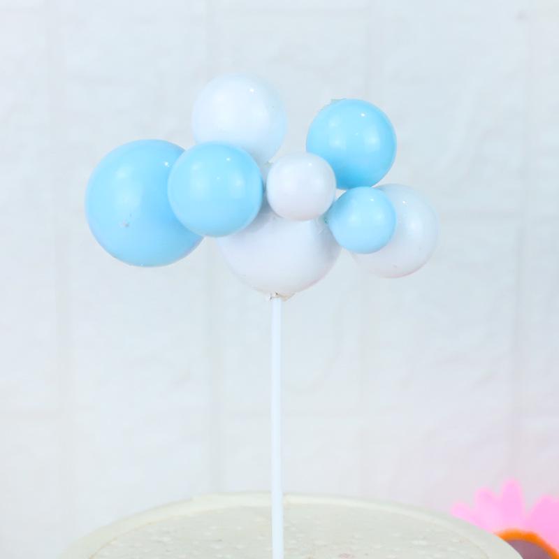 Fairy Princess Birthday Cake Decor: Gold Balls, Clouds & Colorful Wings Resin Ornaments
