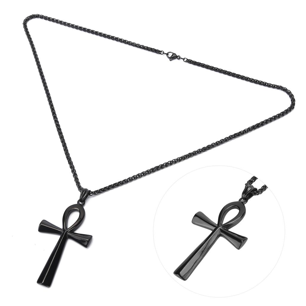 Men Stainless Steel Necklace Chain Exquisite Fashionable Pendant Necklace Accessory Gift