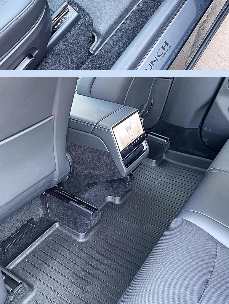 TPE Trunk Backrest Pad & Floor Mats for 2025 Tesla Model Y Facelift