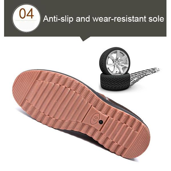 Frühling Alte Peking Stoffschuhe Herren Rutschfest Abriebfest Lässige Arbeitsschuhe Atmungsaktiv Verdickt Küche Mittelalterliche und Ältere Vaterschuhe