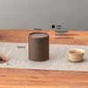 Retro Cowhide Paper Tea Can: Green & White Tea Storage Box