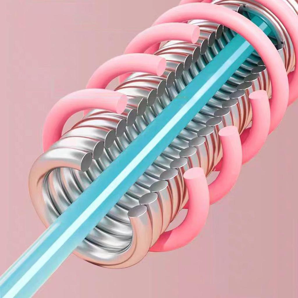 Hula Hoop Pondéré à Ressort Souple pour Adultes – Hula Hoop de Fitness Pliable,