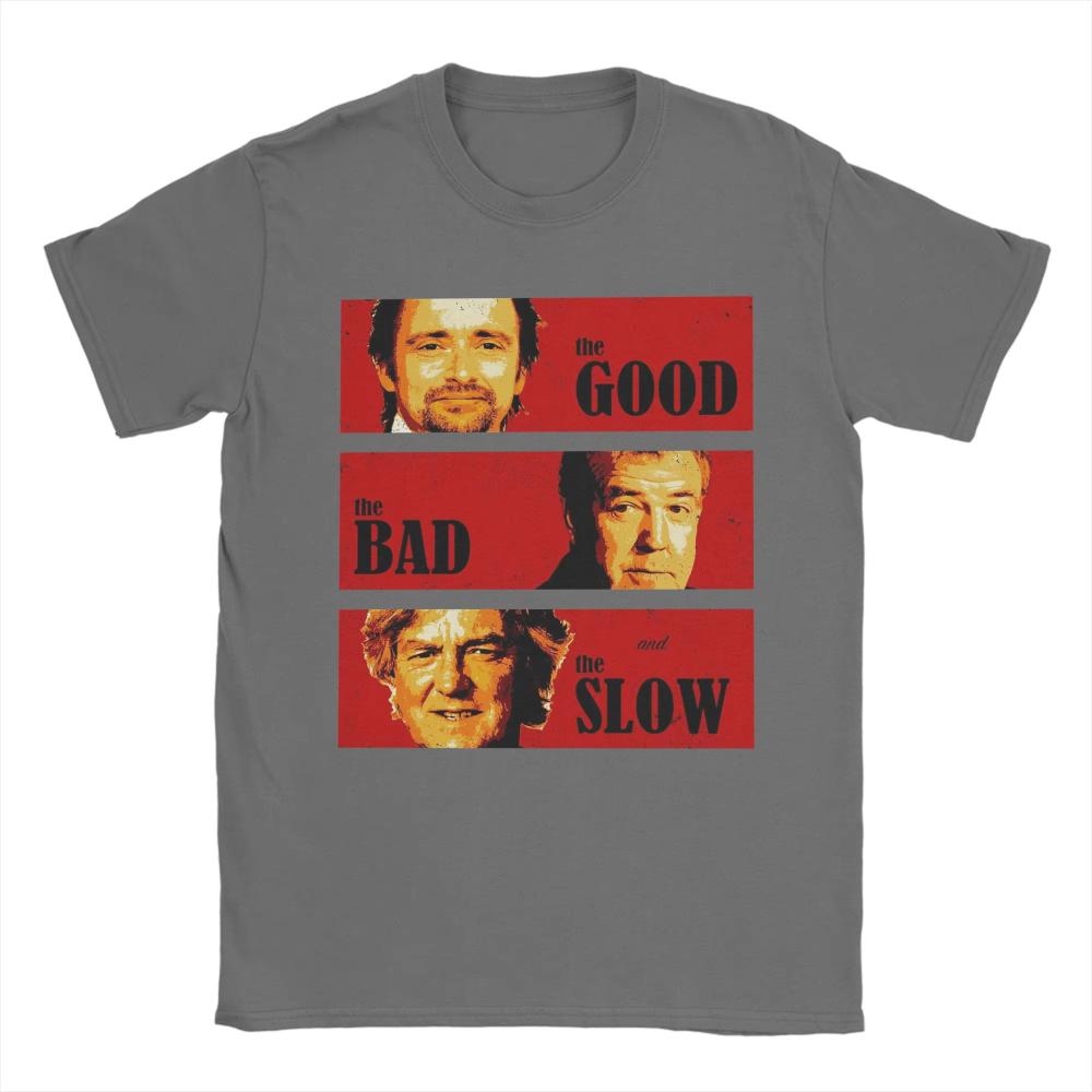 Jeremy Clarkson Hammond May Tribute T-Shirt for Men The Good Bad and Slow Novelty Tee Shirt TShirts Gift Idea Merch