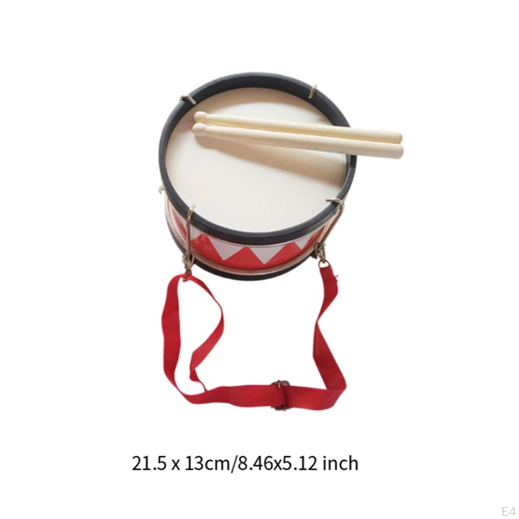 Kids Snare Drum Set Toy 2 Sticks Learning Percussion Instrument Music Art for