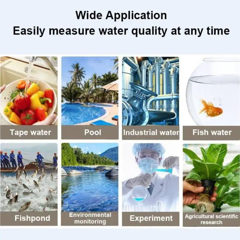 Digital Water Quality Tester TDS EC Meter Range 0-9990 Multifunctional Water Purity Temperature Meter TEMP PPM Tester