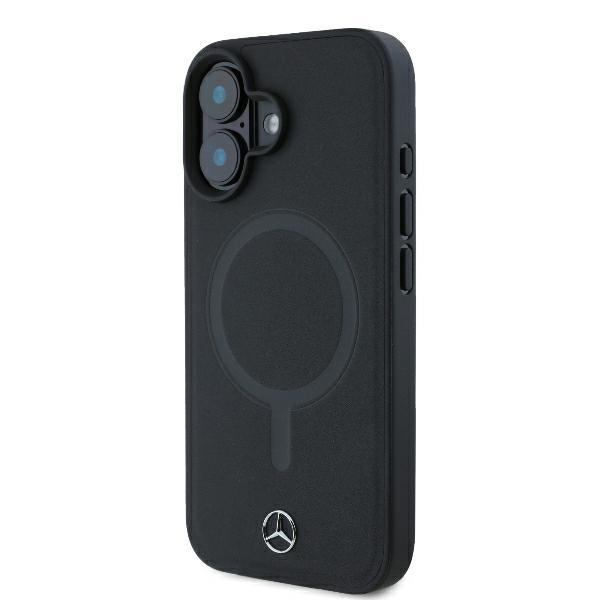 Mercedes Mehmp16M23Rcmk Iphone 16 Plus6.7 Czarny/Black Hardcase Smooth Leather Magsafe