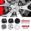 4pcs 60mm Car wheel Hub Cap Emblem badge logo for Mercedes Benz A B C E Class CLA GLC W205 W212 W213 W176 W177 X253 W117 W204