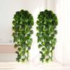 Artificial Plant Long Vine Morning Glory Hanging Flowers Fake Hanging Giant Flower Plant Wedding Balcony Garden Decoration
