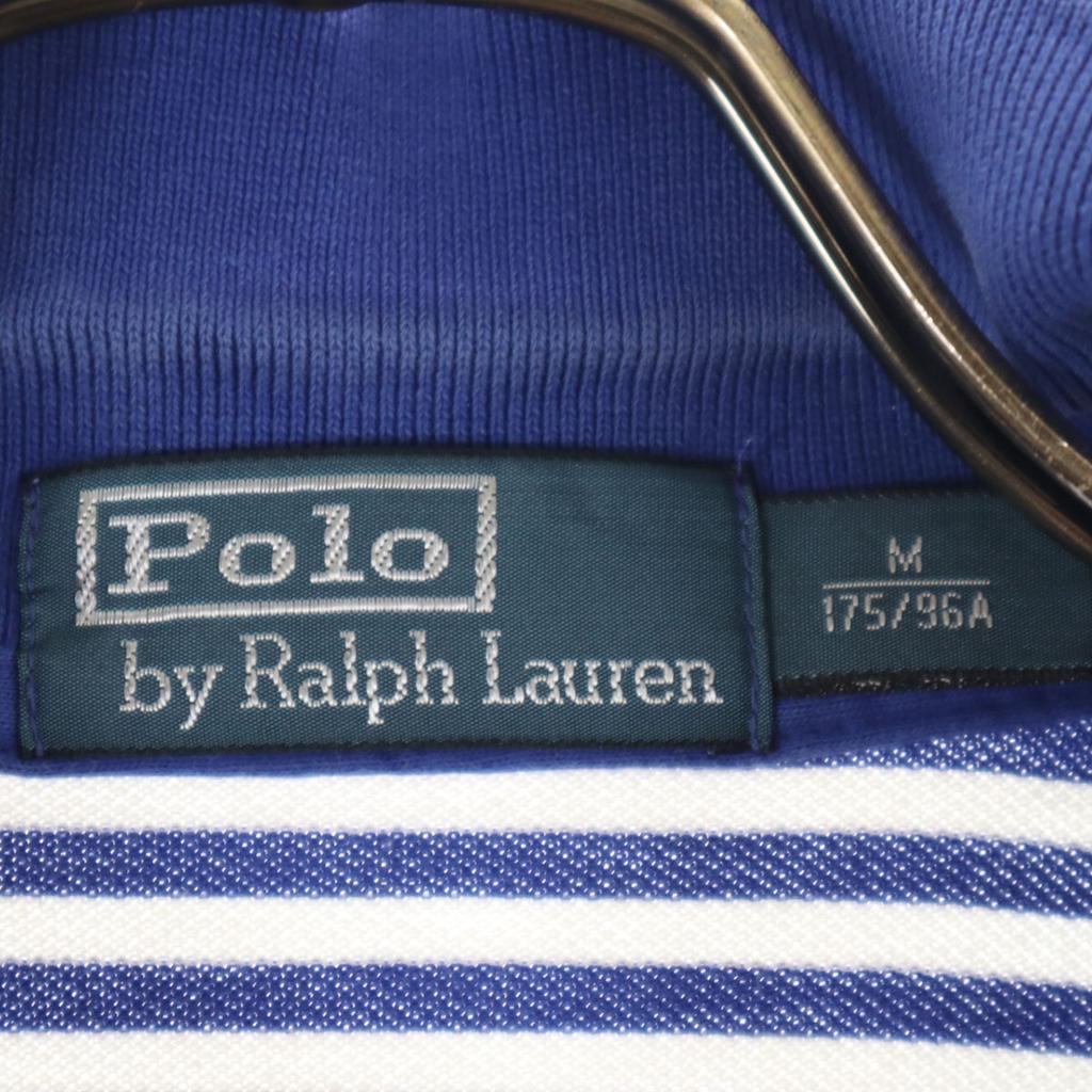 Polo by Ralph Lauren Border Short Sleeve Polo Shirt M Blue Men's Used