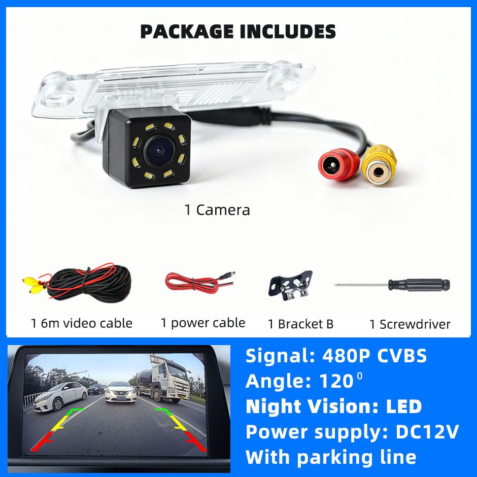 

HD Rear View Backup Camera Reversing License Plate Light Parking Fits Kia K3 Ceed Sonata 8 Sportage R for Hyundai Tucson Elantra