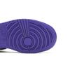 Air Jordan 1 Mid SE Grade School 'Varsity Purple' (Unisex) White / Black / Light Solar Flare Heather / Varsity Purple Kids' Basketball Shoes