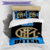 3pcs I-Internazionale Milano (5) Design Cover Set - HD Printed Bedding with 1 Cover and 2 Pillowcases - Perfect for Home and Dorm Decor
