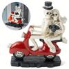Halloween Skeleton Couple On Motorcycle Decor Skull Figurine Home Ornaments For Party Room Shelf Desktop Decoration Gifts