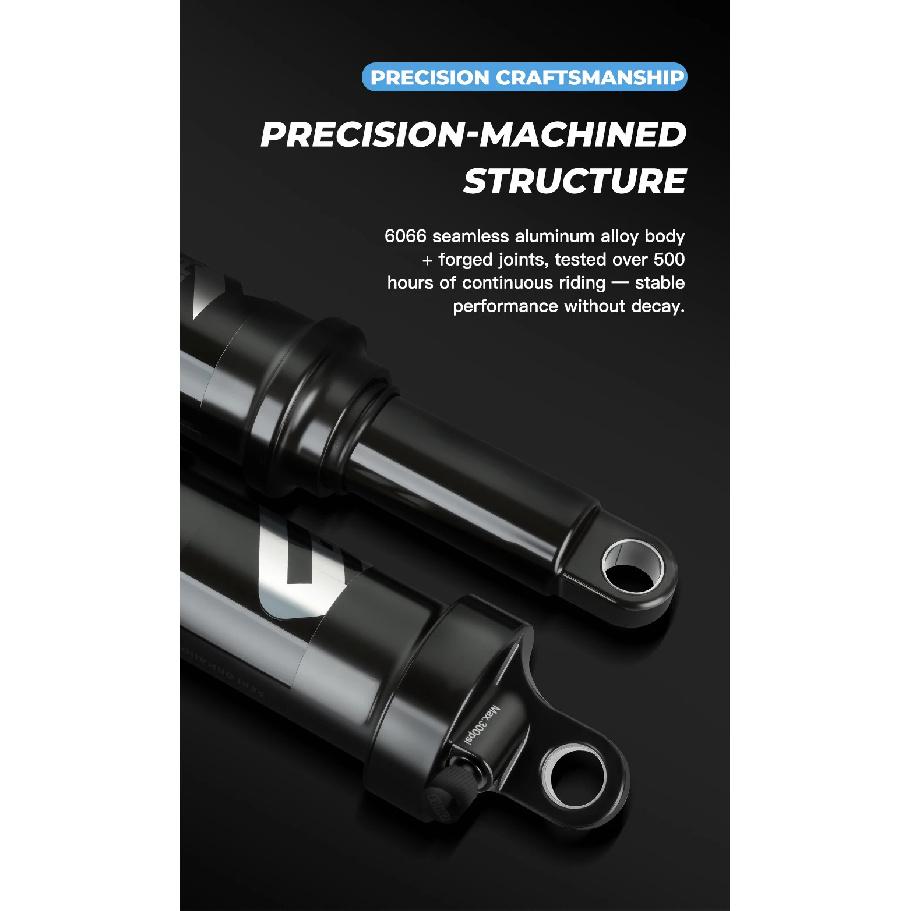 BOLANY Soft Tail Bike Air Rear Absorber Mountain Bike Rear Shock Suspension XC DH Shock MTB 165/190/210/230mm Bike Parts