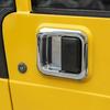 2x Exterior Door Handle Bowl Frame Decor Cover Trim For Jeep Wrangler TJ 1997-06