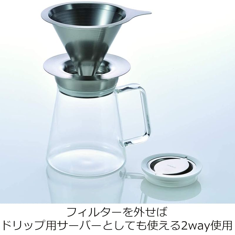 HARIO Simply Tea Server with 360-degree spout, 700ml capacity, Clear, Teapot TS-70-HSV