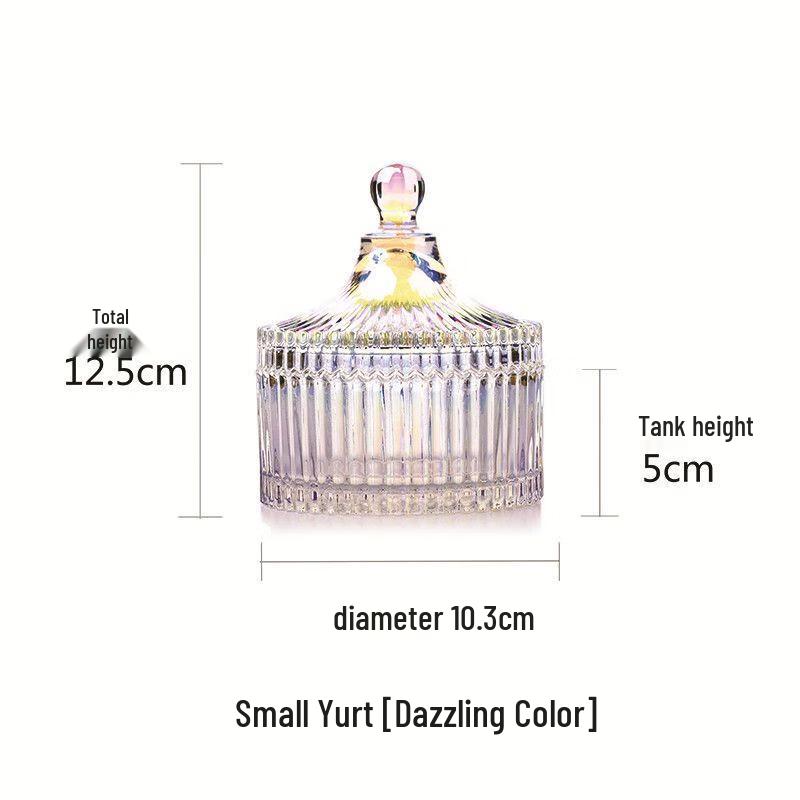 Iridescent Glass Candy & Snack Storage Jar