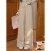 Women's Relaxed Fit Oatmeal Casual Trousers