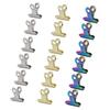 18pcs Nail Extension Clip Stainless Steel Pinching Fixing Clamp Paper Clips Manicure Tool