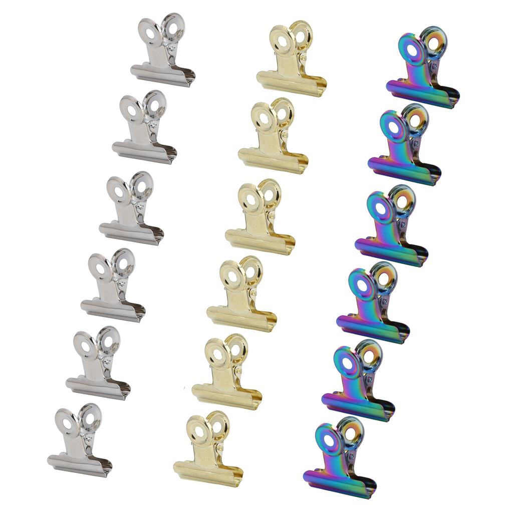 18pcs Nail Extension Clip Stainless Steel Pinching Fixing Clamp Paper Clips Manicure Tool