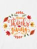 Womens Thanksgiving Slogan Graphic Print Short Sleeve Comfort Fit Tee Harajuku Short Sleeve Casual Aesthetic Clothes