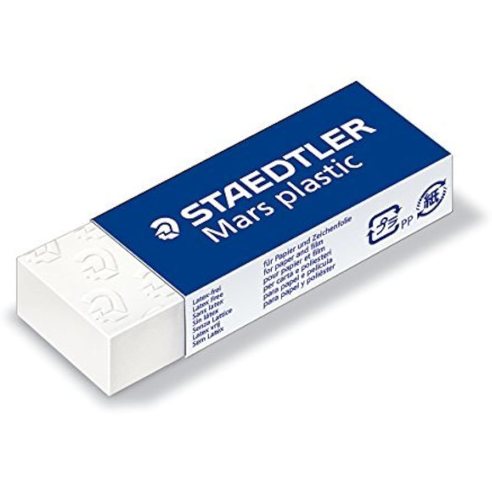 Staedtler Eraser Mars Plastic Drafting 526 50 [Set of 3]