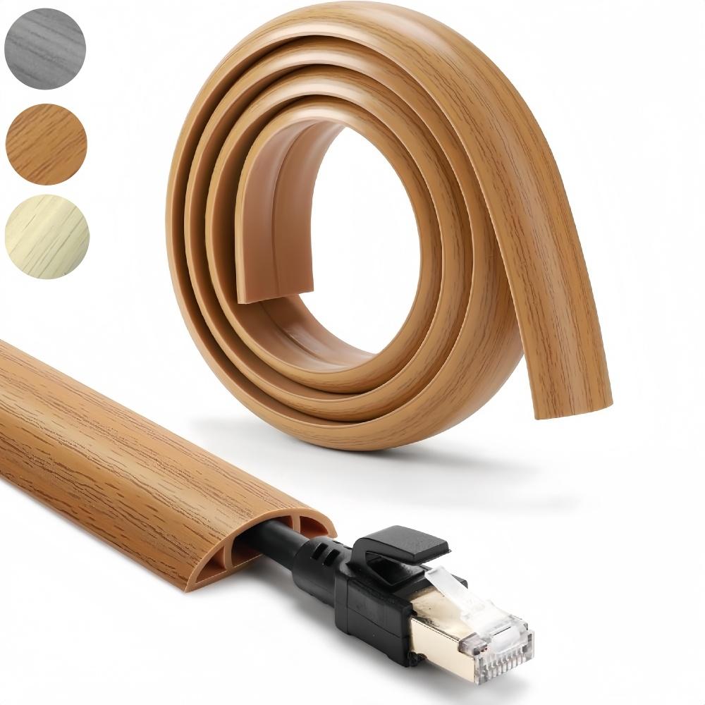 1pc 1m/2m/3metersX3cm Floor Cord Cover PVC Cord Protector Floor, Hide Extension Floor Wire Covers for Floor Cable Cover