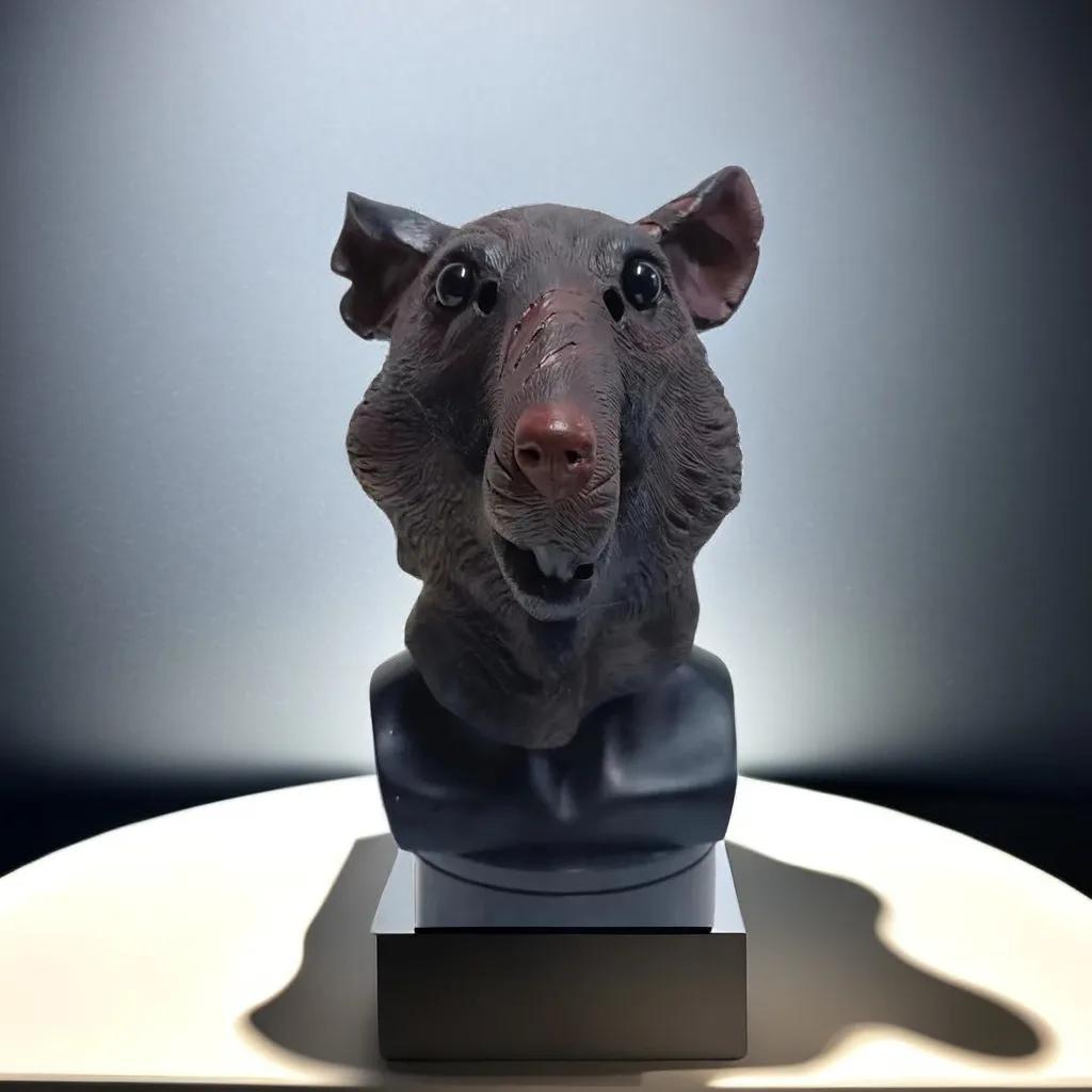 Zvířecí maska myši Latexová maska na celý obličej Cosplay Vtipná helma myši Pokrývka hlavy Halloweenská párty Kostýmové rekvizity