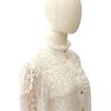 Gucci 42 Long Sleeve Shirt white/White cotton/Nylon Women