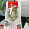 Opera House Candle Series: Vintage Gold Number Candles for Birthday & Anniversary Cake Decorations