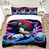 3pcs bedding set Shadow Sonic Includes 1 Comforter + 2 Pillowcases, Without Pillow Inserts, Soft Comfortable, Lightweight Breathable, Printe