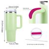 40oz Top 304 Steel Insulated Water BottleThermal Coffee Car Mug Cold Mugs Vacuum Flask With Handle StrawFor Sport Durable