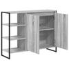 Side Cabinet Grey Sonoma 96.5 X 30 X 75 Cm Particleboard