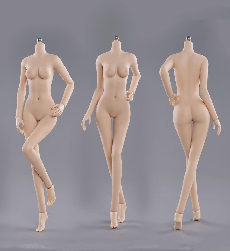 HiPlay JIAOUDOLL Super Flexible Female Seamless Figure Body Super Movable Body Anime 1/6 (Pink Skin, Body/(S) Bust)