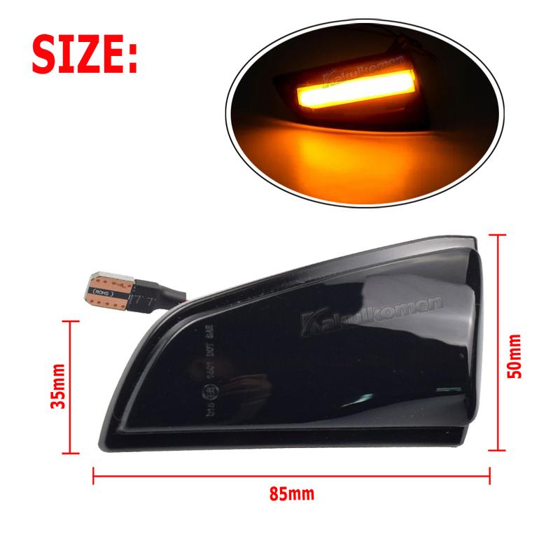 For Volvo V50 2004-2008 Prefacelift LED Dynamic Turn Signal Light For Volvo S40 2004-03/2007 Prefacelift Volvo C70 2006-2009