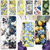 Phone Case For Samsung A56 A36 A26 A24 A16 A14 A12 A32 A50 A70 A22 A40 A34 A54 A42 A52 5G A06 Cover Summer Fruits Lemon Print