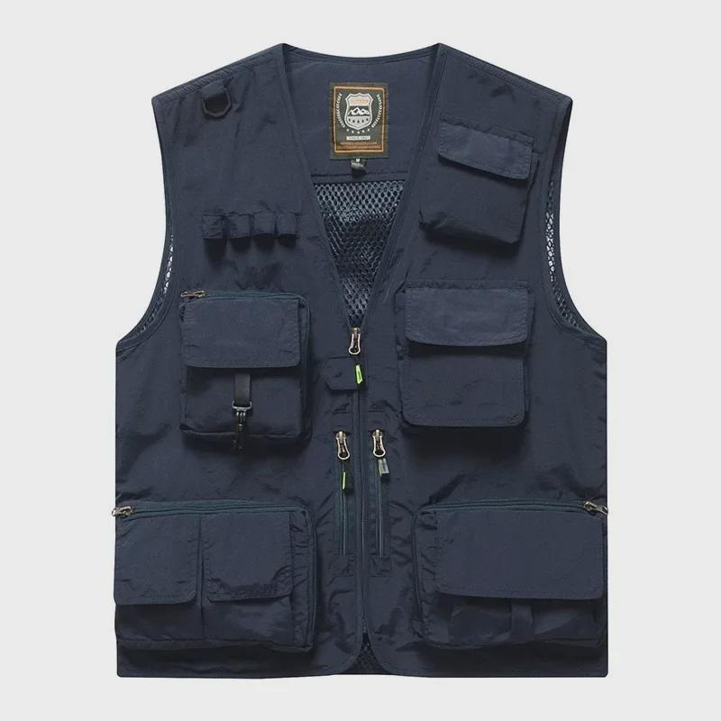 Men's Four-Season Multi-Pocket Outdoor Fishing and Photography Vest