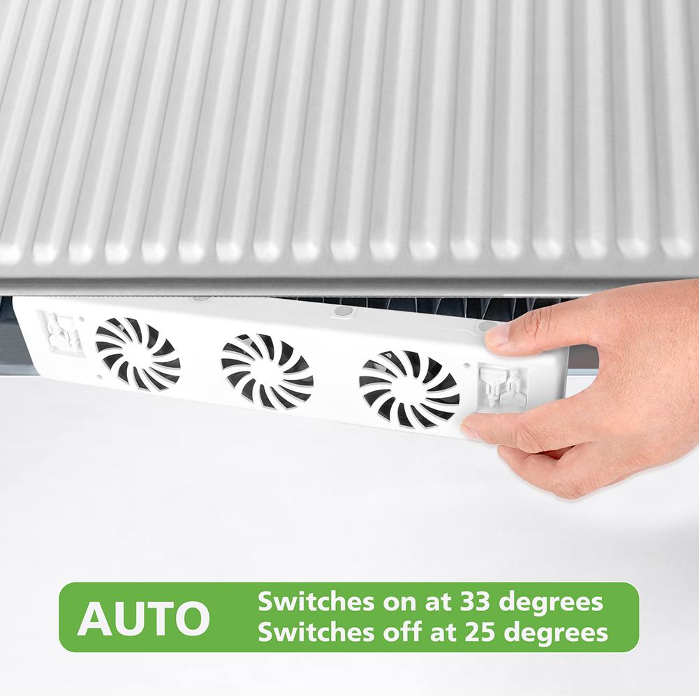 Automatic Temperature Control Fan 320x70x30mm Radiator Fan Temperature Control Automatic Switch Flame Retardant