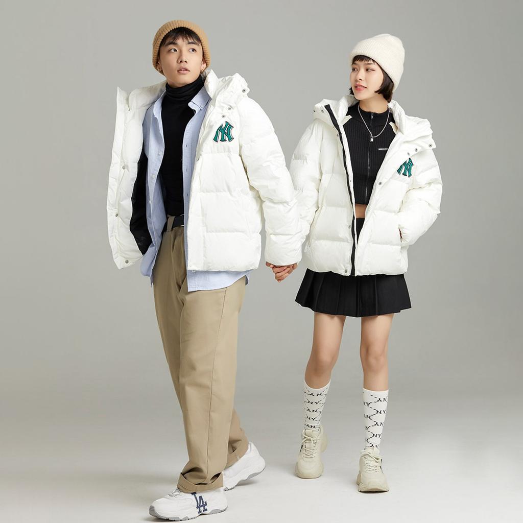 MLB Down Jacket Short Unisex White 3ADJB0626-50IVS