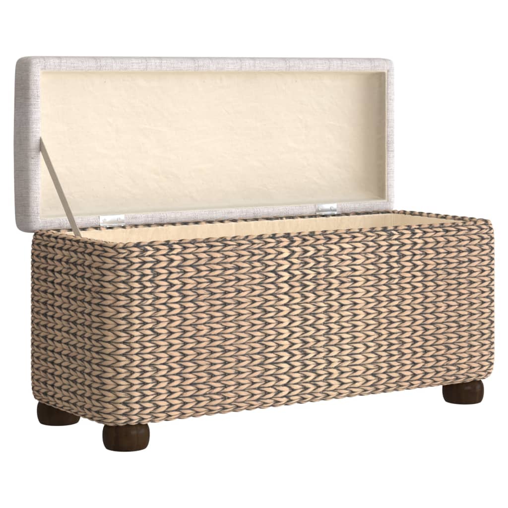 Vidaxl Panchine con Contenitore e Cuscino Grigio, 2 Pezzi, 69 Cm, Bastone da Acqua