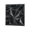 3D Wall Panels 33-Pack 11.81x11.81'' PVC 32 Sq.Ft Coverage Diamond Black